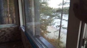 Раздвижное окно на берегу Катуни