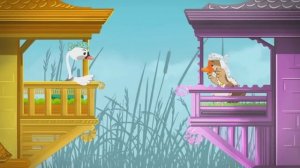 Детский мультфильм Каз белән Аккош («Гусёнок и Лебедёнок»). Абдулла Алиш. На татарском языке.