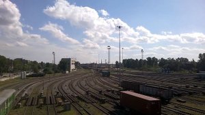 Спуск вагонов с сортировочной горки