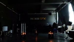 Генератор огня 
H-E03_triple way flame projector_MOKA SFX