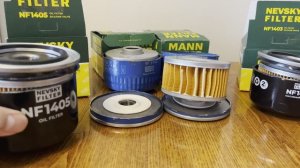 Распил подделки и оригинала MANN FILTER W914/2 и NF 1405 - масляных фильтров