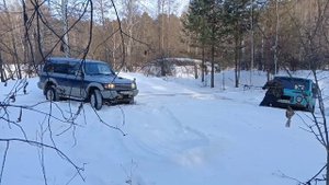 ЛуАЗ/Pajero 2 Зимние покатушки #2#