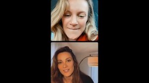 Stefania Spampinato and Danielle Savre Instagram Live 11/10/2022