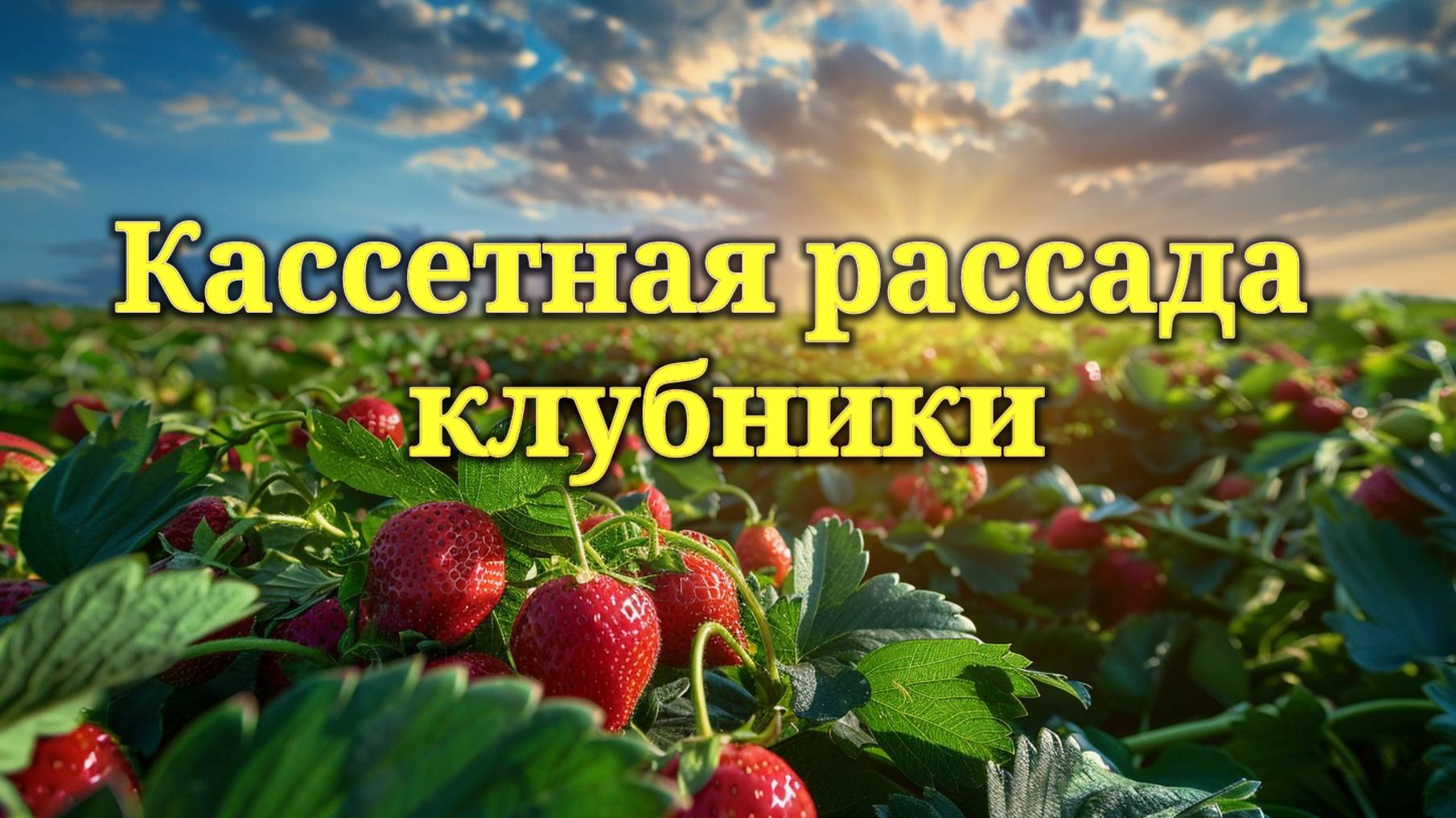 Кассетная рассада клубники