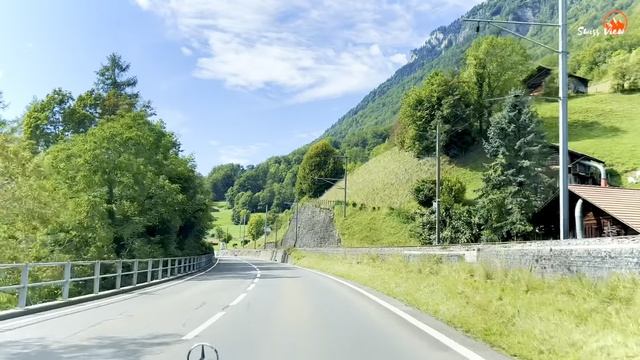 🇨🇭 Поездка по Швейцарии | Поездка из швейцарской деревни Бриенц в Интарлакен