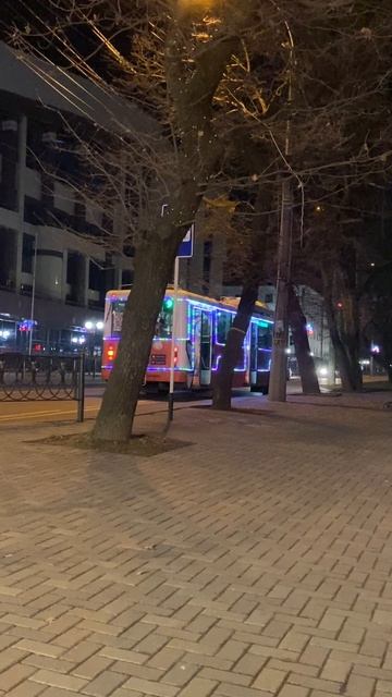 Новогодний троллейбус в Ставрополе
