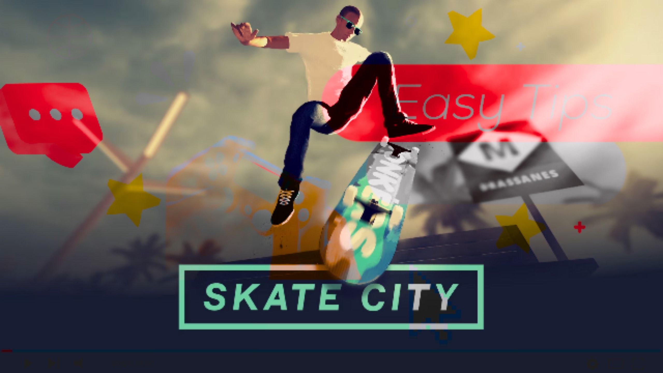 Skate City: New York - Скейт сити: Нью - Йорк. 
Это игра на скейтборде. Смотрим.