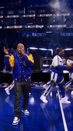 Too Short performs “blow the whistle” at the 2025 NBA All-Star game