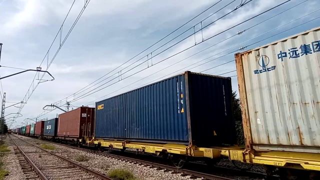 Trenes de mercancías. TRANSFESA 335.005-5 (1). Teco. смотреть онлайн