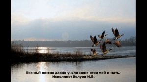 740.5. Песня. Я помню давно учили меня отец мой и мать. Исполняет Волуеа И.В.