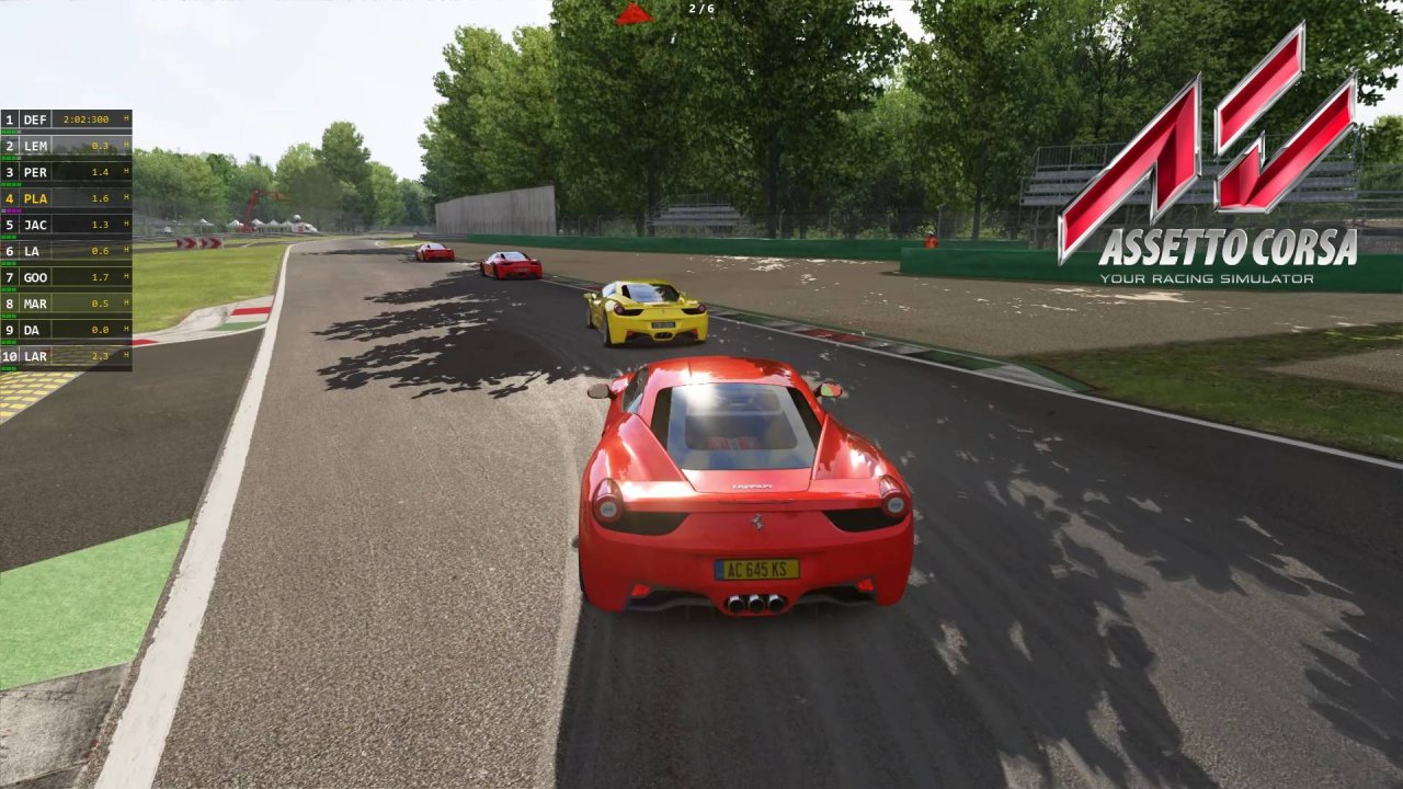 Ferrari 458 stage 3 - с 10 места на 1 за четыре круга | Assetto Corsa | Logitech G29