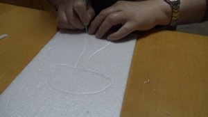 Методика рисования на потолочной плитке для незрячих