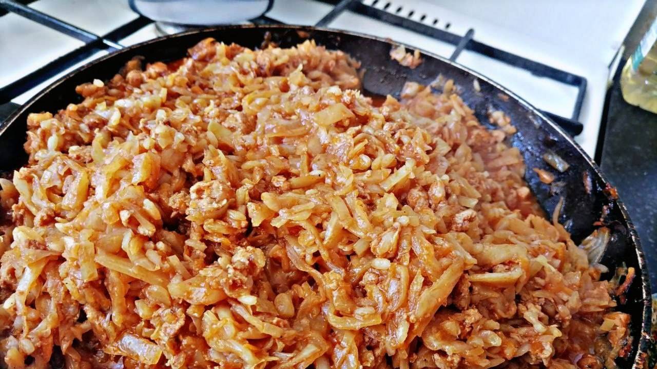 Капуста и немного фарша. @ Сытно и просто. смотреть онлайн