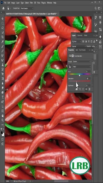 how to turn red into green chilli in photoshop #shorts смотреть онлайн