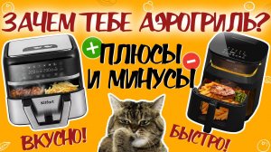 КАК ГОТОВИТЬ БЫСТРО И ВКУСНО? АЭРОГРИЛЬ – ТВОЁ СПАСЕНИЕ! Зачем нужен аэрогриль? Обзор аэрогрилей