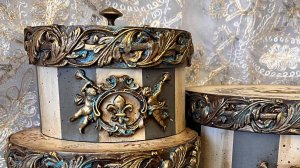 Мастер-класс  🎁 Декорирование коробки интерьерной "Victoriаn"