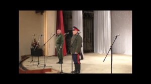 город ЛУГАНСК/ ПЕРЕДАЧА  атаманом Северо-Донского казачьего войска ЗНАМЕНИ  ПОГРАН ВОЙСК  ЛНР