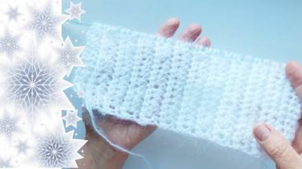 ВСЕГО 1 РЯД и готов ДВУСТОРОННИЙ УЗОР для шарфа, бактуса, палантина! смотреть онлайн