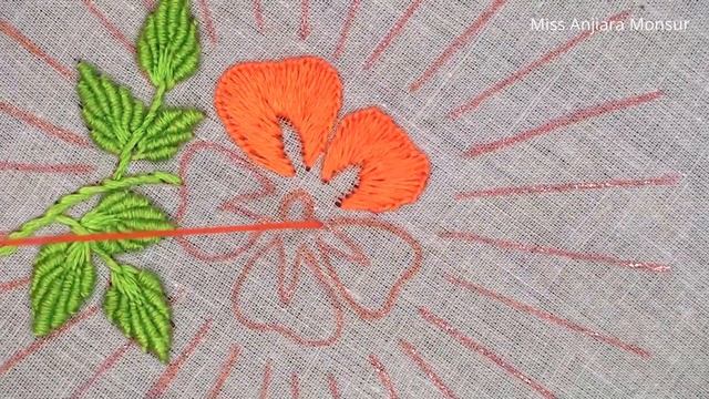 Diy Hand Embroidery Design, Needle Work Tutorial, Easy Embroidery Design