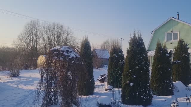 ДАЧА🏡 ФЕВРАЛЬ❄️ СОЛНЕЧНАЯ ТИХАЯ ПОГОДА🌞ПРИЯТНАЯ ПРОГУЛКА ПО ЗИМНЕМУ САДУ!