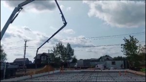 Строительство дома из арболита . Москва река