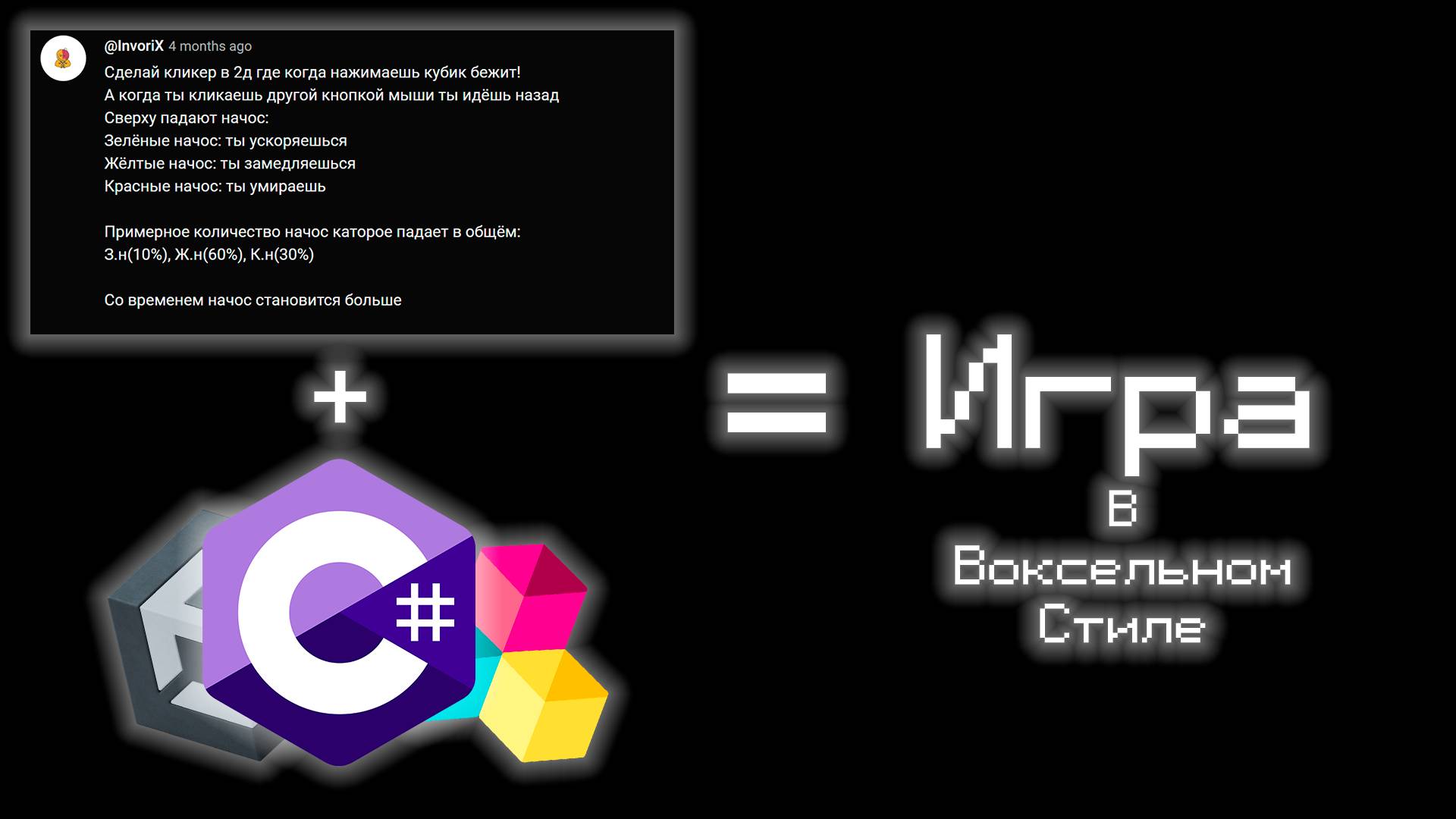 ВПЕРВЫЕ Создаю Игру По Идее Подписчика В Voxel Графике! #2 #unity #csharp  #tutorial #gameplay