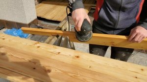 Нанесение масла шлифмашинкой