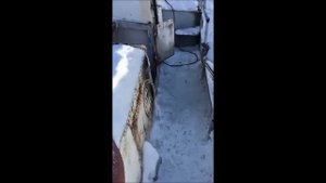 1 знакомство с катером выдалбливание льда