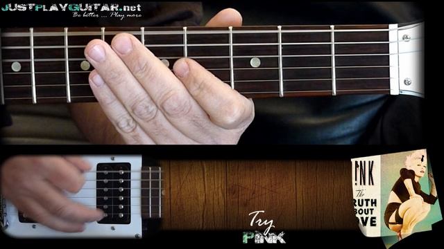 [ PINK - Try ] how to play part 1/2 [ guitar cover ] смотреть онлайн
