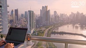 3-Hour Study with Me Balcony Sunrise Pomodoro 50-10 Relaxing Lo-Fi Day 145