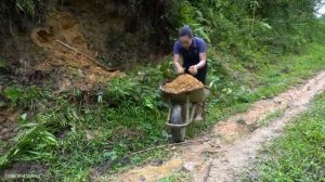 How to make a waste incinerator from clay & Taking care of pets|Building a new life. Trieu Mai Huong