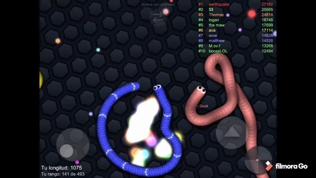 Mi primer video slither.io