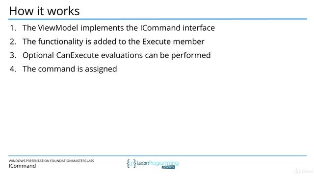 14. The ICommand interface
