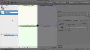 Adding Projects: Priority Matrix for Mac