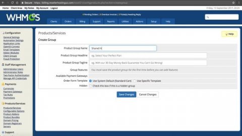 How To Setup Web Hosting Packages In Web Host Manager & WHMCS