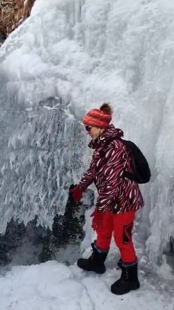 Зимний водопад от Галины 17.02.25.