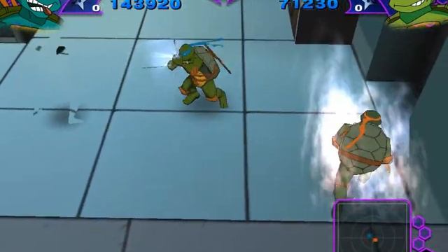 TMNT 2003 Walkthrough Stage 6 Justice Area 3 Foot Science Lab смотреть онлайн