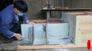 Реставрация деревянного шкафа, который простоял более 20 лет