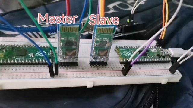 Wireless Data Exchange with Raspberry Pi Pico and HC-05(master andslave)#WirelessSensors#raspberryp