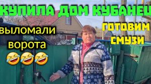 Купила дом кубанец. Выломали ворота. Готовим смузи и коктейли с блендером Dauken. Ремонт и работа Ол