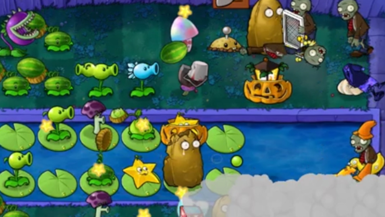 Plants vs Zombies (4) Зомбодождь 😱😈 Растения против зомби. ТамараЁптаСтайл