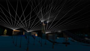 Laser Show at the Ski Resort