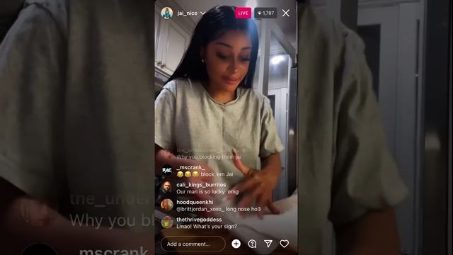 Jai_nice nip slip on Ig live