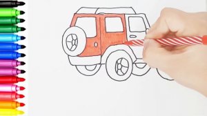 How to draw a car Jeep ? / как нарисовать джип ?