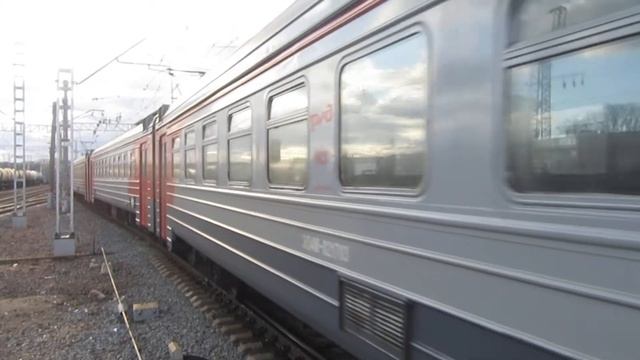 Электропоезд ЭД4М-0217 станция Нара 23.04.2017 смотреть онлайн