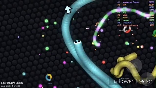 SLITHER.IO (Cheguei a 100.000 de massa!! !! !!) смотреть онлайн