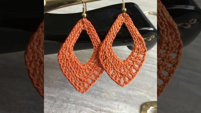 Beautiful crochet earrings design for girls #handmade #fashion #crochet смотреть онлайн