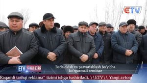 Beda ekish va parvarishlash bo'yicha ko'rgazmali seminar