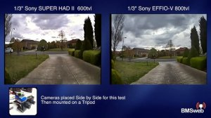 FPV 1/3" CCD Effio-V 800TVL Camera & 2.8mm Len Comparison
