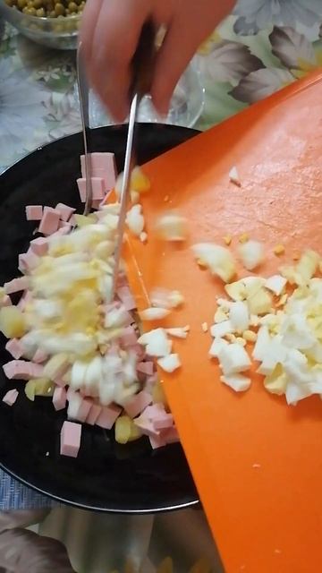 Хороший Рецепт ГОРОШКА ОЛЬВЬЕ, Вкусно и Просто приготовить его #оливье #рецепты #вкусно